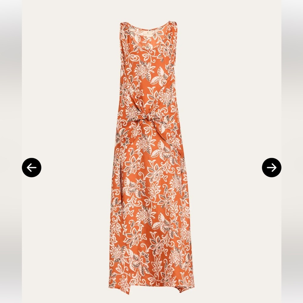 HANNAH ARTWEAR 
Anika Sleeveless Floral Silk Habutai Maxi Dress